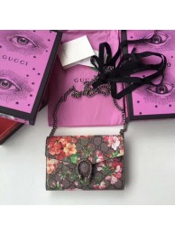 AAA 1:1 Gucci Dionysus Blooms Print mini Chain Bag 401231 Pink HY16152vi59