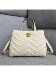 AAA 1:1 Gucci GG Marmont small top handle bag 448054 white HY26372vi59