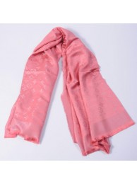 AAA 1:1 Louis Vuitton Scarves Cotton WJLV092 Light Red&Silver HY3322yF79