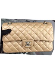 AAA Chanel 2.55 Series Flap Bag Gold Sheepskin Leather A06375 Silver HY12729zK34