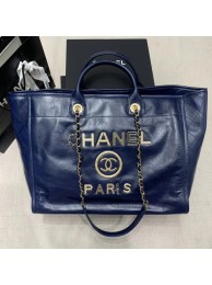 AAA Chanel cowhide Tote Shopping Bag A66942 blue HY10539zK34