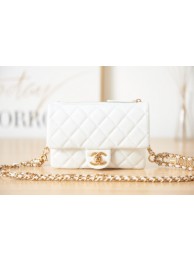 AAA Chanel Grained Calfskin Pocket AS3225 white HY26599zK34