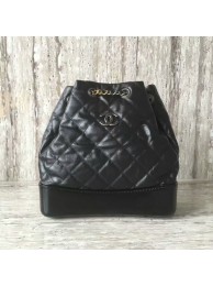 AAA Chanel Sheepskin Leather Backpack 93825 Black HY16744zK34