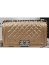 AAA Replica Boy Chanel Flap Bag Original Gold Cannage Pattern A67025 Silver HY10372cf50