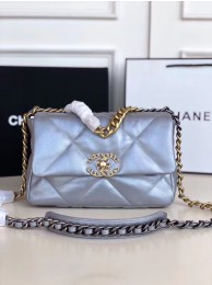 AAA Replica Chanel 19 flap bag AS1160 silver HY180Oy84