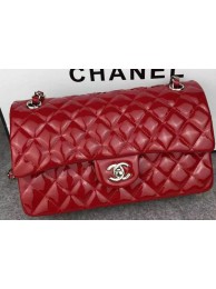 AAA Replica Chanel 2.55 Series Double Flap Bag Red Original Patent Leather CF7024 Silver HY20227cf50