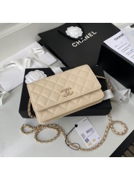 AAA Replica Chanel Grained Calfskin small Shoulder Bag AP33814 apricot HY15510Oy84