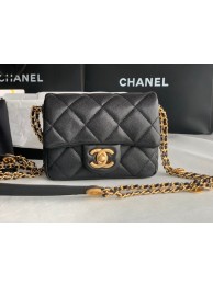 AAA Replica Chanel MINI FLAP BAG AS3368 black HY10518VB75