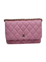 AAA Replica Chanel mini Flap Bag CHA33814 Pink Original Sheepskin Leather Gold HY13685Oy84