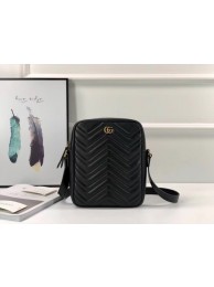 AAA Replica Gucci GG Marmont messenger bag 523365 black HY15482cf50