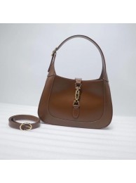 AAA Replica Gucci Jackie 1961 small hobo bag 636709 brown HY24270Oy84