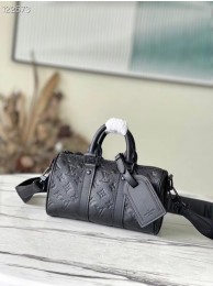 AAA Replica Louis Vuitton KEEPALL BANDOULIERE 25 M20900 black HY16605Oy84