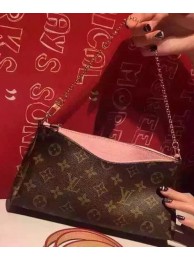 AAA Replica Louis Vuitton Monogram Canvas PALLAS CLUTCHES M41638 Pink HY18065Oy84