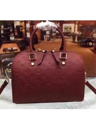 AAA Replica Louis Vuitton Monogram Empreinte Speedy 30 Bag M40762 Burgundy HY4532cf50