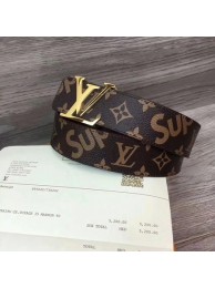 AAA Replica Louis Vuitton SPREME 40mm Belt M5899 Brown HY18183VB75