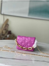 AAA Replica Louis vuitton WALLET ON STRAP BUBBLEGRAM M81125 Fuchsia HY22198VB75