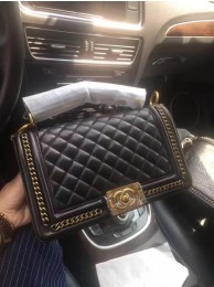 AAAAA Boy Chanel Flap Bag Original Calfskin Leather A67086B Black HY18862Qa67