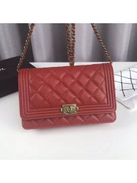 AAAAA Boy Chanel Top Handle Flap Bag Original Sheepskin Leather CHA6039 Red HY20687Qa67
