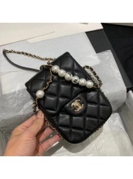 AAAAA Chanel mini flap Imitation Pearls bag AS1345 black HY17348aM93