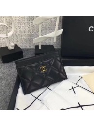 AAAAA Chanel Original sheepskin Wallet C9303 Black HY7912Qa67