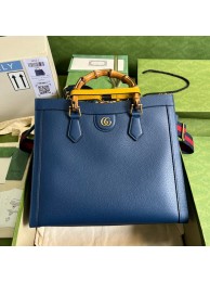 AAAAA Gucci Diana medium tote bag 678842 Royal blue HY25797Qa67