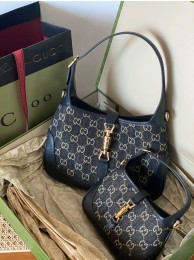 AAAAA Gucci Jackie 1961 mini shoulder bag 636706 and 637092 black HY16307Qa67