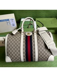 AAAAA Gucci Jumbo GG large duffle bag 696039 white HY22147Qa67