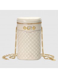 AAAAA Gucci Quilted leather belt bag 572298 White HY19903aM93