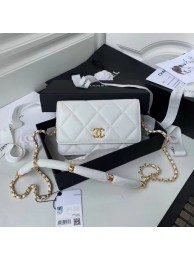 AAAAA Imitation Chanel Flap Shoulder Bag mini Original leather AS2755 white HY7371oT91