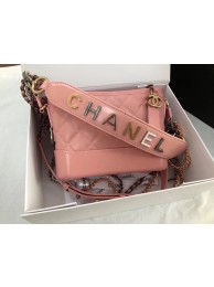 AAAAA Imitation Chanel gabrielle small hobo bag AS0865 pink HY5412Sy67
