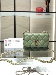 AAAAA Imitation Chanel mini Flap Shoulder Bag Original leather AP2301 green HY22202Sy67