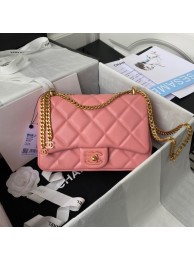 AAAAA Imitation Chanel SMALL Lambskin FLAP BAG AS1793 pink HY5047Sy67