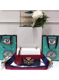 AAAAA Imitation Gucci Broadway Leather mini Bag 476542 Red HY10291oT91