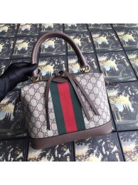 AAAAA Imitation Gucci GG canvas top quality tote bag 523433 brown HY25986oT91