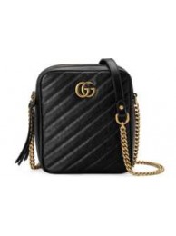 AAAAA Imitation Gucci GG Marmont mini shoulder bag 550155 BLACK HY9561oT91