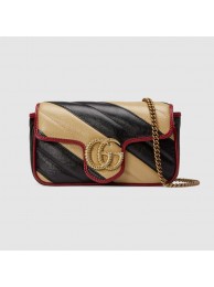 AAAAA Imitation Gucci GG Marmont super mini bag 574969 Cognac HY16861oT91