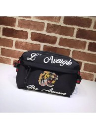 AAAAA Imitation Gucci GG original canvas supreme waist pack 477085 black HY24392Sy67