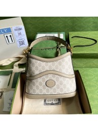 AAAAA Imitation Gucci Large shoulder bag with Interlocking G 696011 Beige HY12481oT91