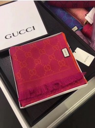 AAAAA Imitation Gucci OBLIQUE STOLE IN WOOL AND CASHMERE GG55620 rose HY13211oT91