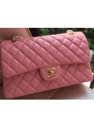 AAAAA Knockoff Chanel 2.55 Series Flap Bag Pink Original Leather A01112 Gold HY16955Pg26