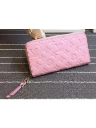 AAAAA Louis Vuitton Monogram Empreinte Zippy Wallet X60017 Pink HY18443aM93