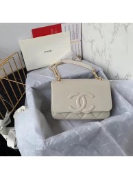 Best 1:1 Chanel flap bag AS8830 cream HY4580OR71