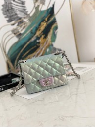 Best 1:1 Chanel Flap Mirage Lambskin Shoulder Bag AS1115 sky blue HY13080eT55