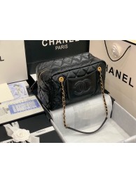 Best 1:1 Chanel Grosse Bowling Tasche Original Leather Bag AS2229 Black HY5780eT55