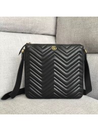 Best 1:1 Gucci GG Marmont messenger bag 523369 black HY3955eT55
