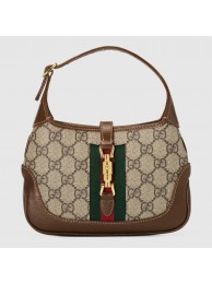 Best 1:1 Gucci Jackie 1961 mini hobo bag 637092 brown HY23195OR71