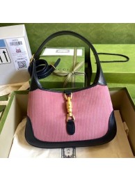 Best 1:1 Gucci Jackie 1961 small shoulder bag 636706 Pink HY9325OR71