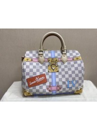 Best 1:1 Louis Vuitton Damier Azur Canvas original speedy 30 B41112 HY20745eT55