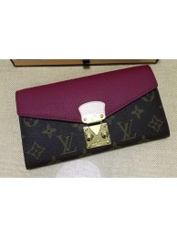 Best 1:1 Louis Vuitton Monogram Canvas PALLAS WALLET M58413 Purple HY15530OR71