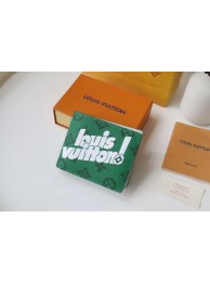 Best 1:1 Louis Vuitton MULTIPLE WALLET M80850 green HY18920eT55